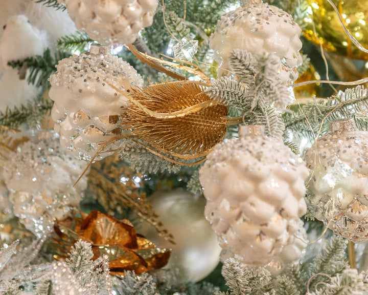 Kaemingk Flower Thistle On Stem Gold