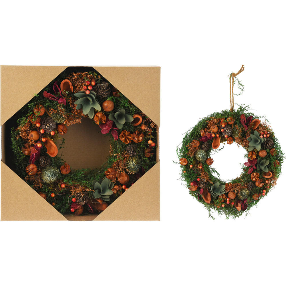 Koopman Wreath Autumn With Grass (29cm)