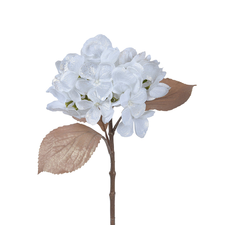 Kaemingk White Hydrangea Polyester (45cm)