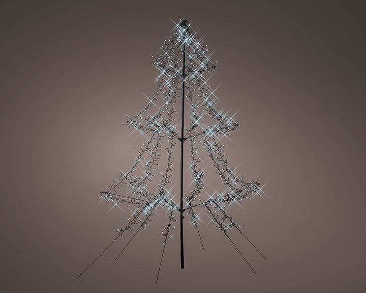 Kaemingk LED Light-Up Cluster Tree With 1200 Lights And 8 Functions Outdoor