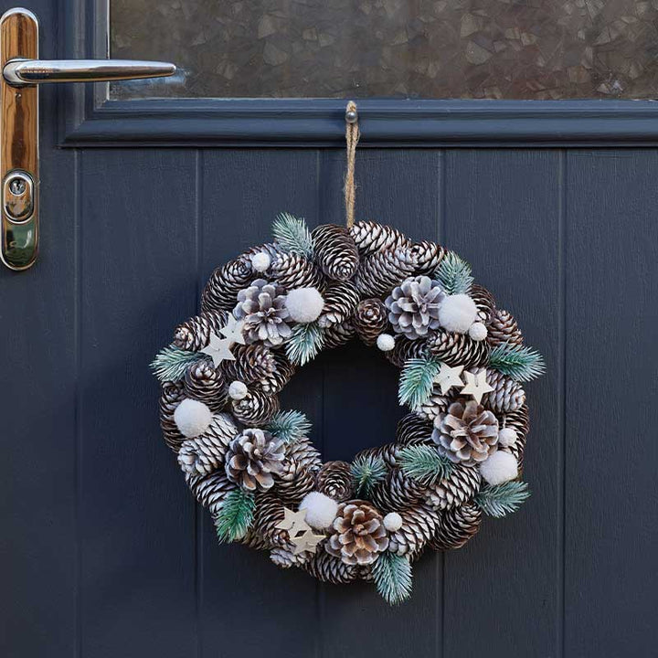 Smart Garden Frostpine Wreath, 36Cm